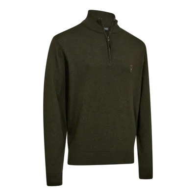 Harrington Strik Med Lynlåshals, Forest Ember Melange - Deerhunter