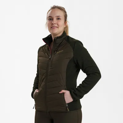 Lady Caroline Vatteret Jakke, Timber - Deerhunter