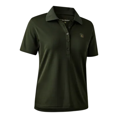 Lady Climate Polo Med 37.5® Technology, Forest Ember - Deerhunter