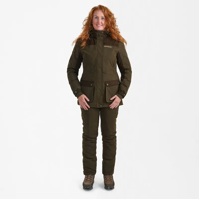 Deerhunter Lady EAGLE Vinterjakke, Tarmac · Verde / OD