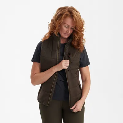 Lady HEAT Vatteret Vest, Wood - Deerhunter