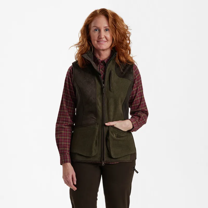 Deerhunter Lady PAM Skydevest, Graphite Melange · Verde / OD