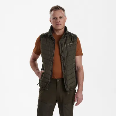 MOOR Vatteret Vest Med Strik, Timber - Deerhunter