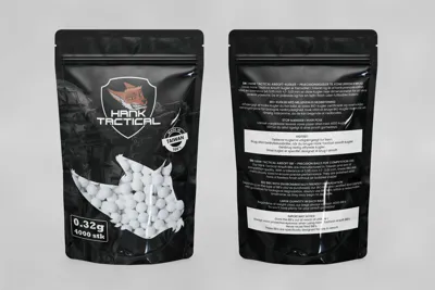 Tracer BBs, BIO, 0,32g, 4000 Stk, Grøn - Hank Tactical