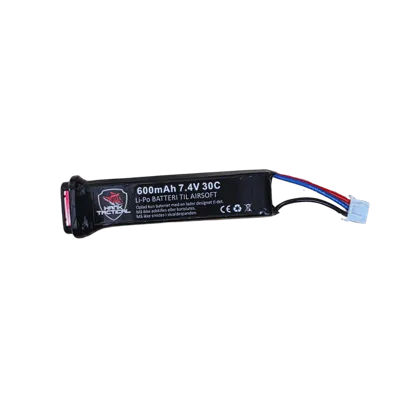 7,4V LIPO, 600 mAh, El-Pistol - Hank Tactical