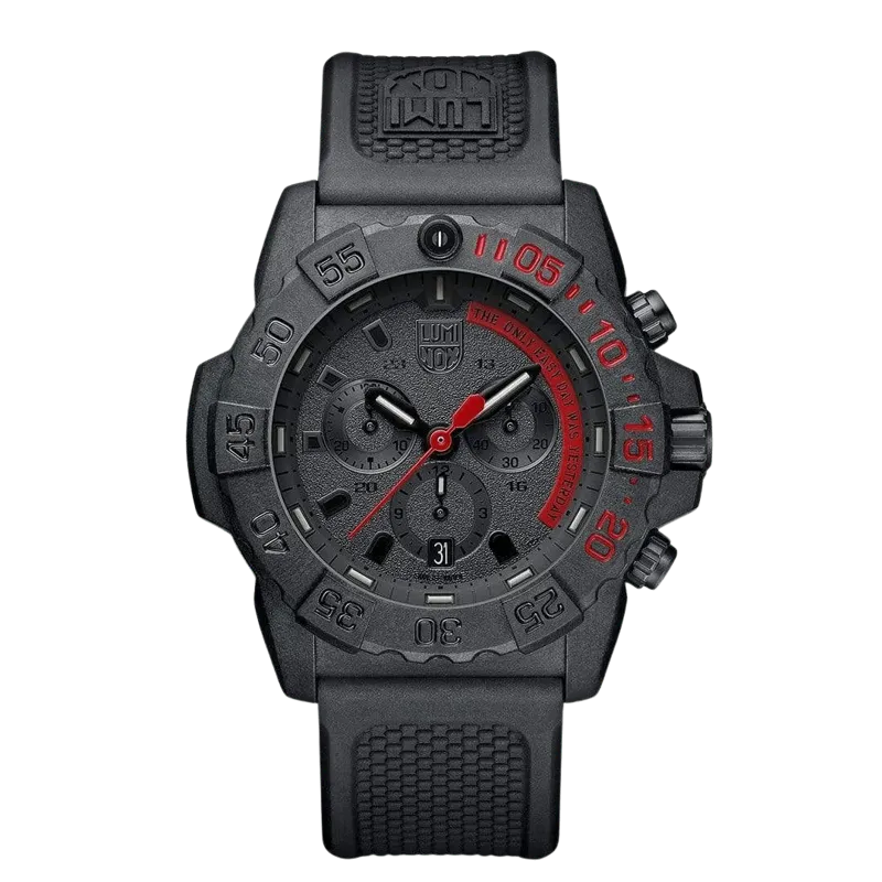 Luminox Navy SEAL Sort/Rød, 45 mm