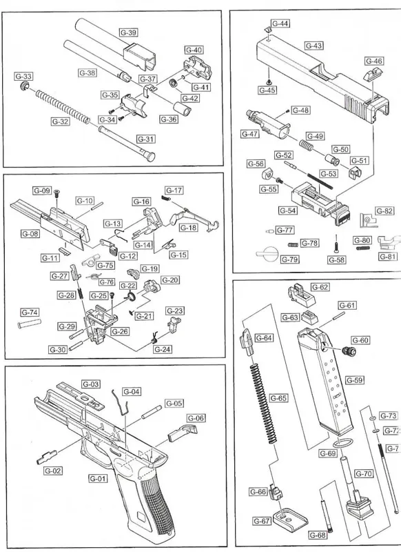 WE Airsoft Slidestop Arm, del # 12