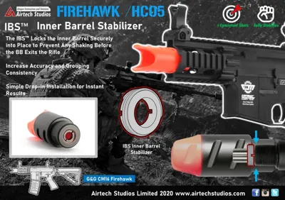 G&g CM16 Firehawk IBS Inderløb Løbsstabilisator - Airtech Studios