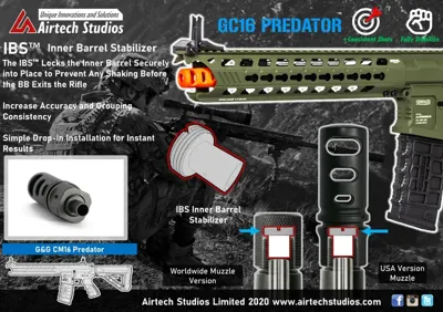 G&g CM16 GC16 Predator IBS Inderløb Løbsstabilisator - Airtech Studios