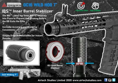 G&g CM16 Wildhog 7" IBS Inderløb Løbsstabilisator - Airtech Studios