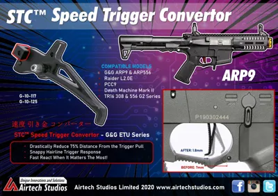 Speed Trigger Converter, STCÂ - G&g ARP9 & All CM16 / TR16 ETU Series - Airtech Studios