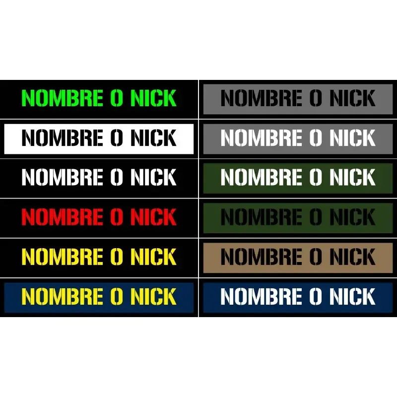 Name Tape Personalizado