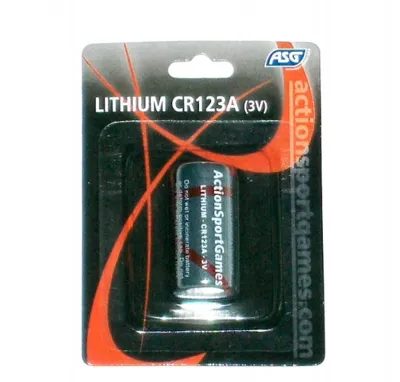 Batteri, Lithium, CR123A, 3V, 1 Stk - ASG