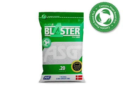 Bio Alpha Blaster PLA - 0,20 Gram 5000 Stk. Hvid - ASG