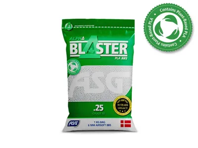 Bio Alpha Blaster PLA - 0,25 Gram 4000 Stk. Hvid - ASG
