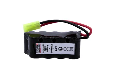 Batteri 9,6V 1100mAh Til M249 Nylon Fiber - Cybergun