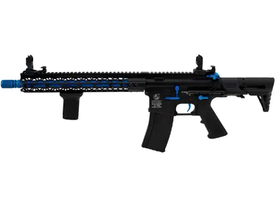 Colt M4 Mike, Full Metal, Sort/Blå - Cybergun