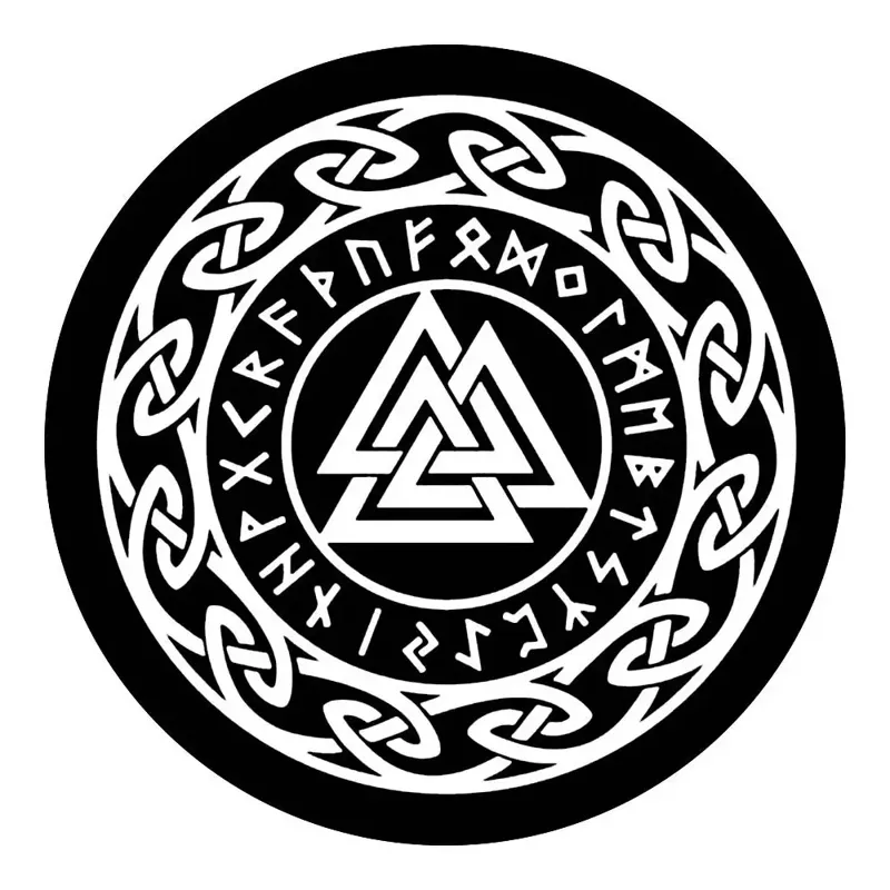 Nudos Valknut · Negro
