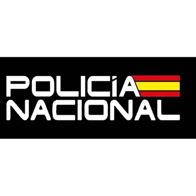 Policía Nacional y Bandera de España
