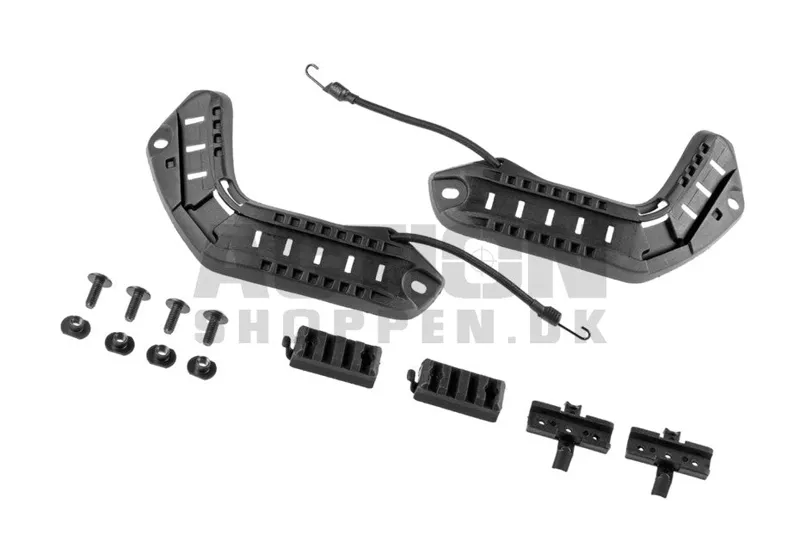 FMA Airsoft FAST Rail Set Til Hjelm, Sort