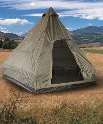 Fire-Mands Pyramid Telt "Tipi" Grøn - Mil-Tec
