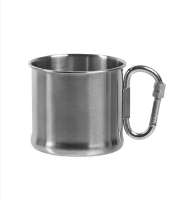 Krus Med Karabinhåndtag Stål, 500 ML - Mil-Tec