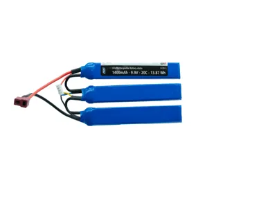 Li-FE 9,9V 1400mAh, 20C, Crane Stock Batteri, T-Plug - ASG