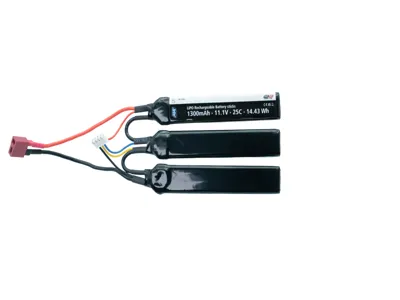 Li-Po 11,1V 1300mAh, 25C, Gen.2, Crane Stock, Batteri, T-Plug - ASG