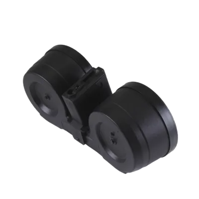 M4/M15/16, 1200 Skuds. Electric Drum Magasin, Sort - ACM Airsoft