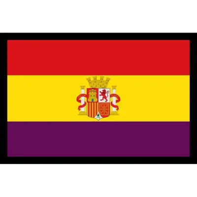 Rectangular Bandera Republicana con Escudo