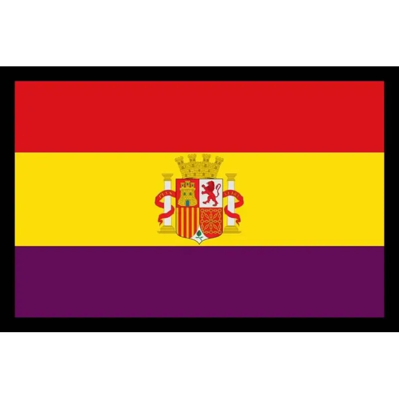 Rectangular Bandera Republicana con Escudo