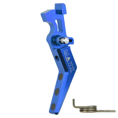 CNC Aluminum Advanced Trigger (Style A) Til M4/M16 – Blå - Maxx Model