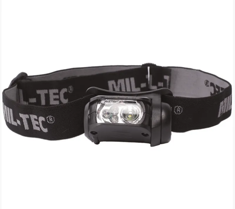 Mil-Tec LED Pandelygte 4 Farver, Sort