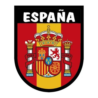 Escudo España y Bandera de Fondo