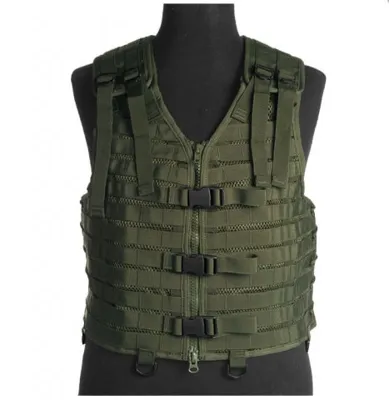 MOLLE Carrier Vest, Oliven Grøn, Str. One Size - Mil-Tec