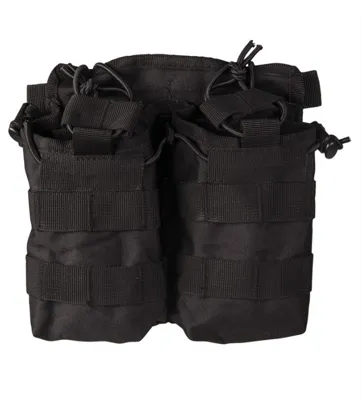 MOLLE, Pouch, Til 4 Stk Gevær Magasiner, Sort - Mil-Tec