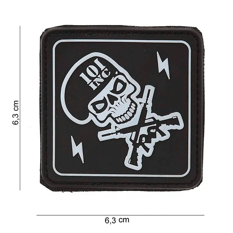 101 Inc Patch - 3D PVC Skull / Gun's