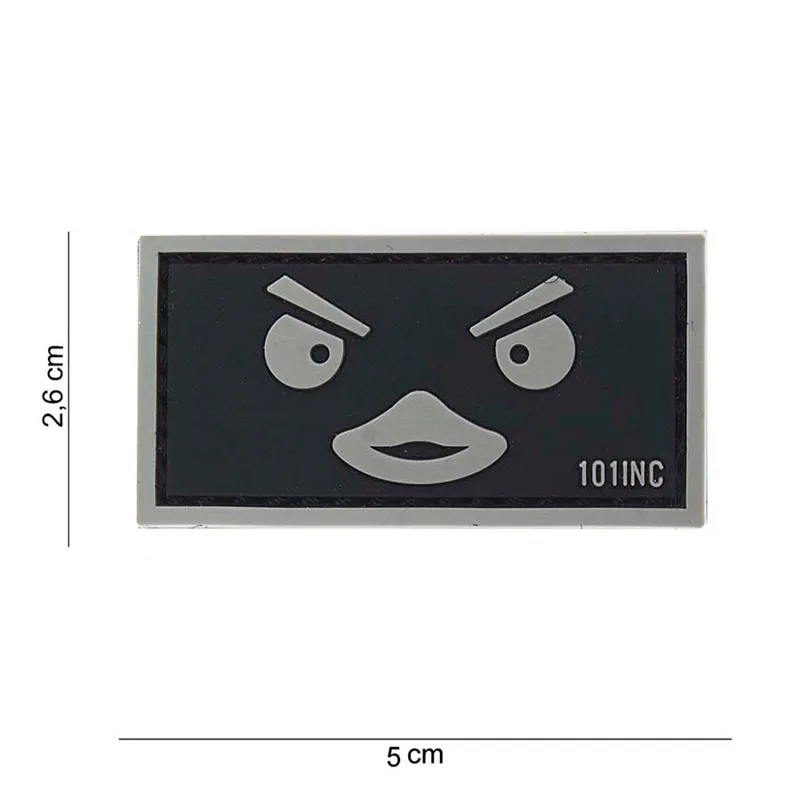 101 Inc Patch - 3D PVC Duckface Zwart
