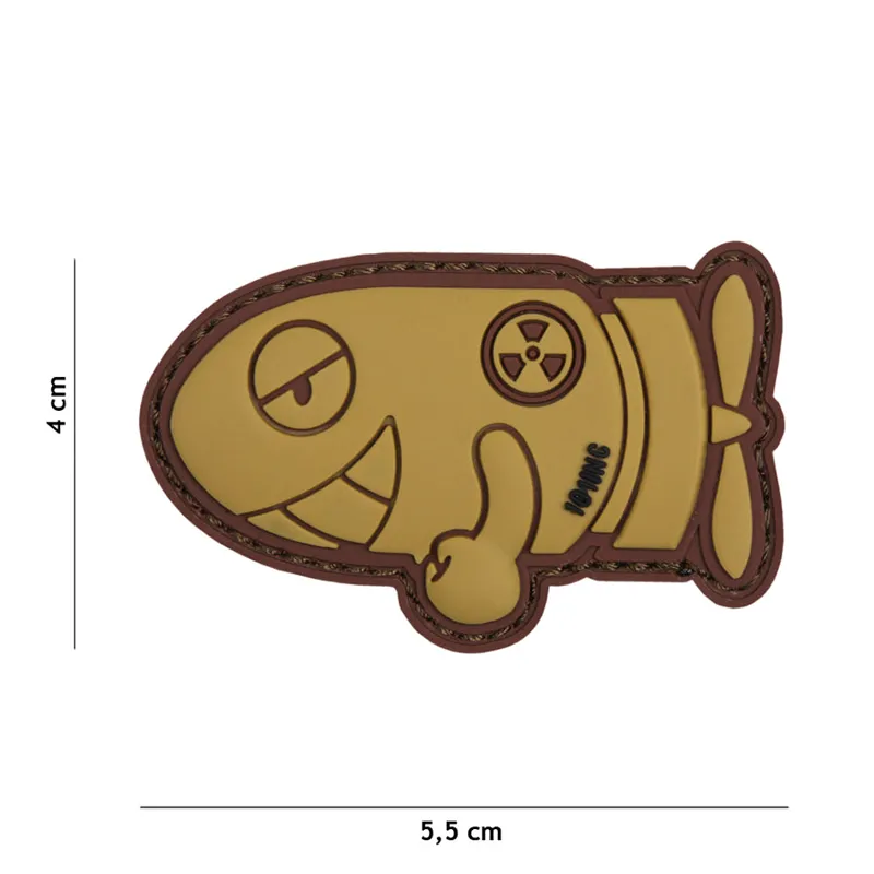 101 Inc Patch - 3D PVC Funny Torpedo · Coyote