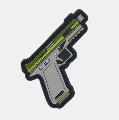 Patch - 3D PVC Gun SSP18, Grøn - Novritsch
