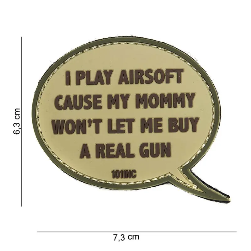 101 Inc Patch - 3D PVC I Play · Tan / FDE