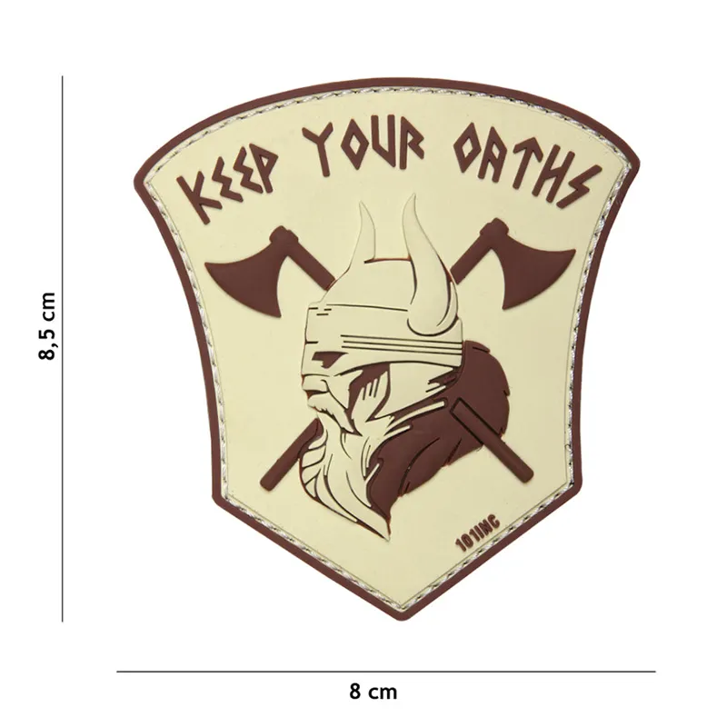 101 Inc Patch - 3D PVC Keep Your Oaths · Tan / FDE