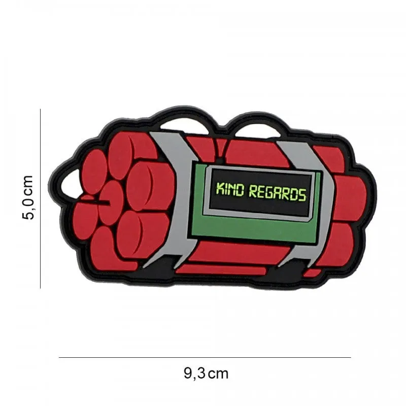 101 Inc Patch - 3D PVC Kind Regards Rood