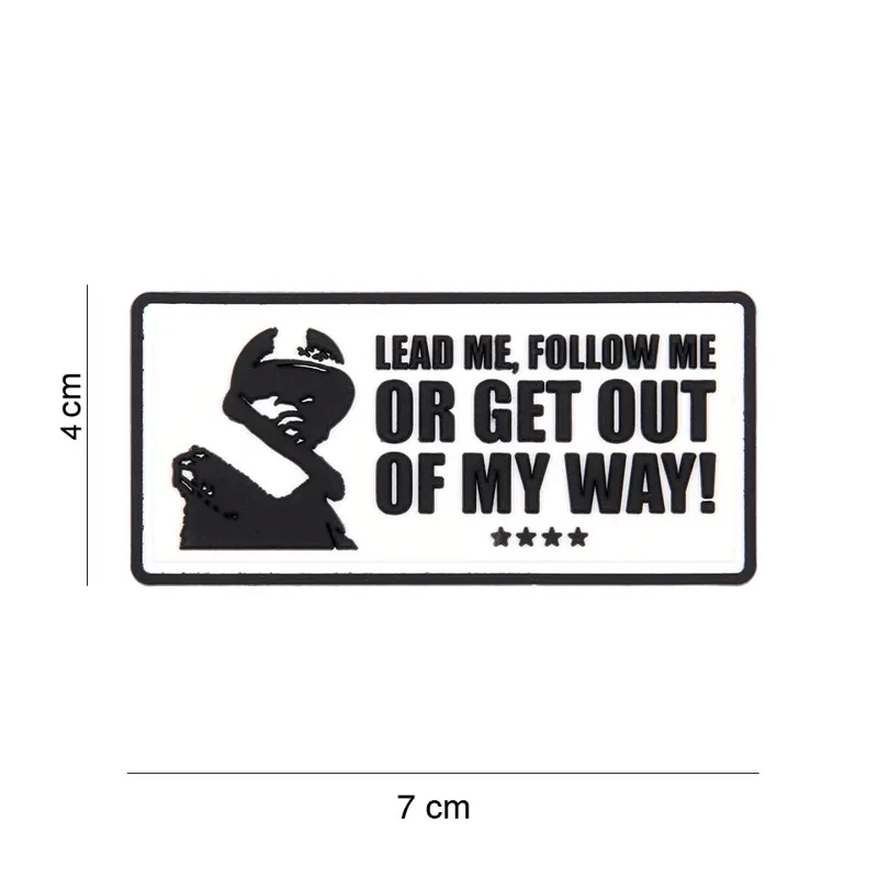 101 Inc Patch - 3D PVC Lead Me, Follow Me Wit