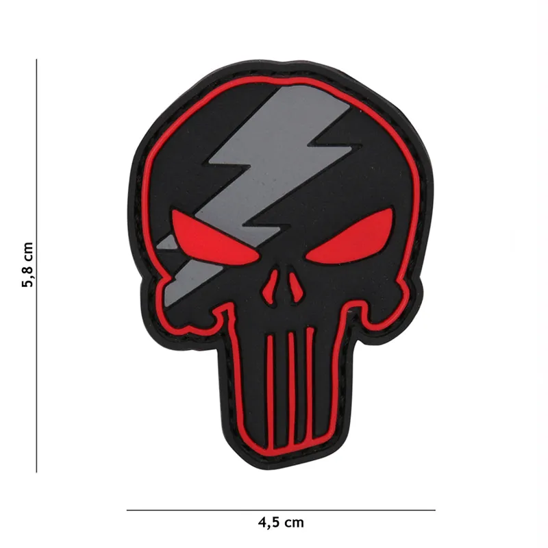 101 Inc Patch - 3D PVC Punisher Thunder