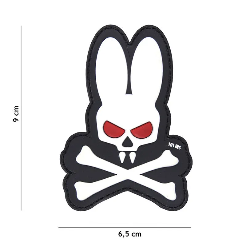 101 Inc Patch - 3D PVC Skull Bunny · Blanco