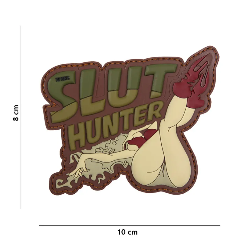 101 Inc Patch - 3D PVC Slut Hunter Groen