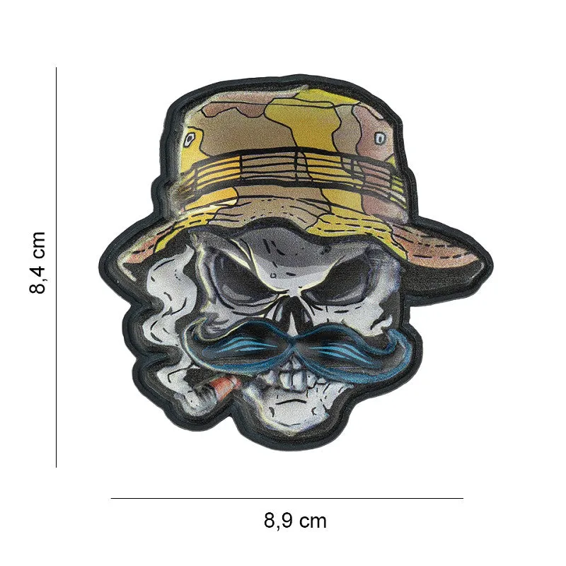 101 Inc Patch - 3D PVC, UV Skull Bush Ranger