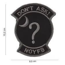 101 Inc Patch - Don't Ask with Velcro