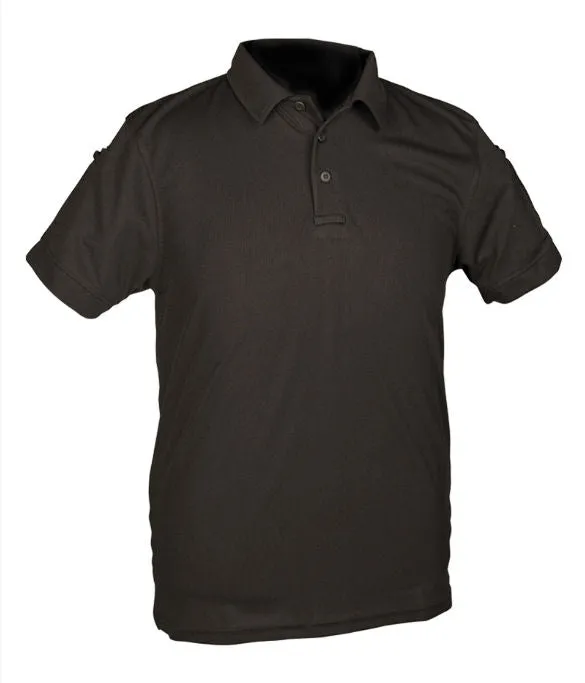 Mil-Tec Polo Shirts, Sort, Str. S - XXL